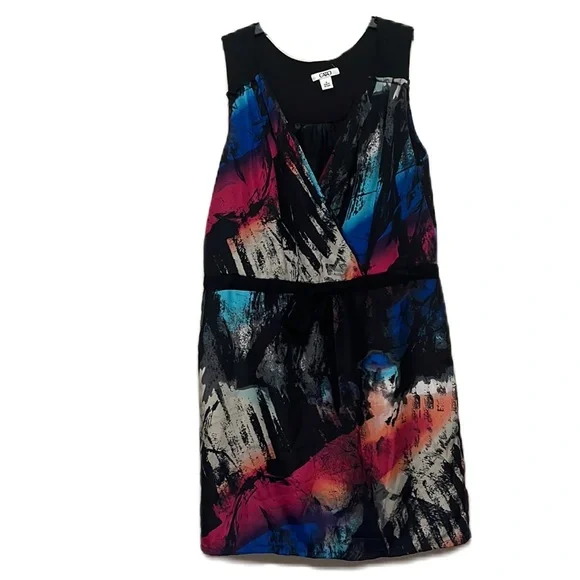 Cato | Dresses | Cato Colorful Casual Wrap Front Sleeveless Dress Multi  Colors Size | Poshmark